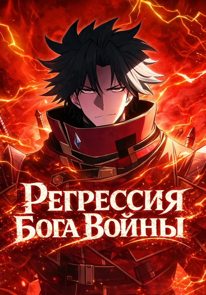 Обложка «Регрессия Бога Войны»