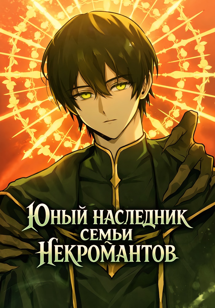 Обложка «Юный наследник семьи некромантов»
